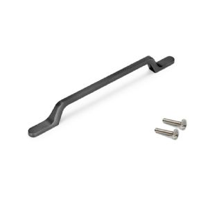 1 POIGNEE MEUBLES L192MM ENTRAXE 128MM ALUMINIUM GRIS FONCE