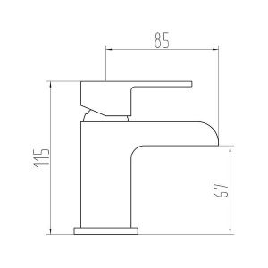 1 MITIGEUR DE LAVABO CHROMÉE
