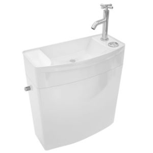 1 RÉSERVOIR WC AVEC COMBINÉ LAVE-MAINS