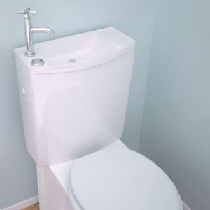 1 RÉSERVOIR WC AVEC COMBINÉ LAVE-MAINS
