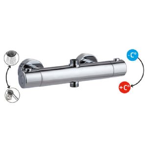1 COLONNE DE DOUCHE AVEC MITIGEUR THERMOSTATIQUE CHROME