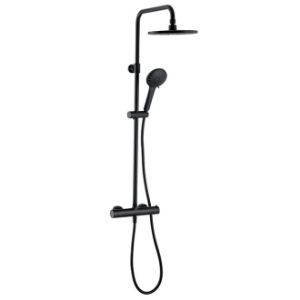 1 COLONNE DE DOUCHE AVEC MITIGEUR THERMOSTATIQUE NOIR