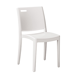 1 CHAISE CLIP BLANCHE