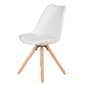 1 CHAISE CROSS SCANDINAVE BLANCHE L49 X P54 X H83