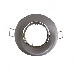 1 SUPPORT DE SPOT VISION-EL ROND ARGENT 92MM