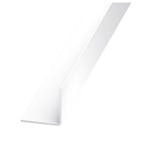 1 CORNIERE BLANCHE PVC 20X20 EPAIS. 1MM LONGUEUR 3,70M