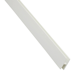 1 PROFIL H BLANC PVC 3MM LONGUEUR 4,328M