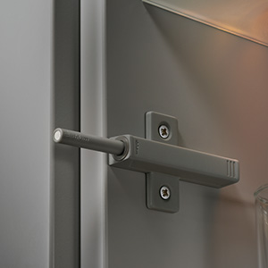 1 SUPPORT EN CROIX PLASTIQUE GRIS A VISSER ENTRAXE 32MM